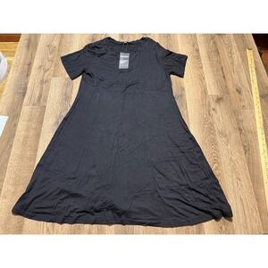 Molerani Dress, Women's Size Medium, Black, Short Sleeve, A-line, NWT